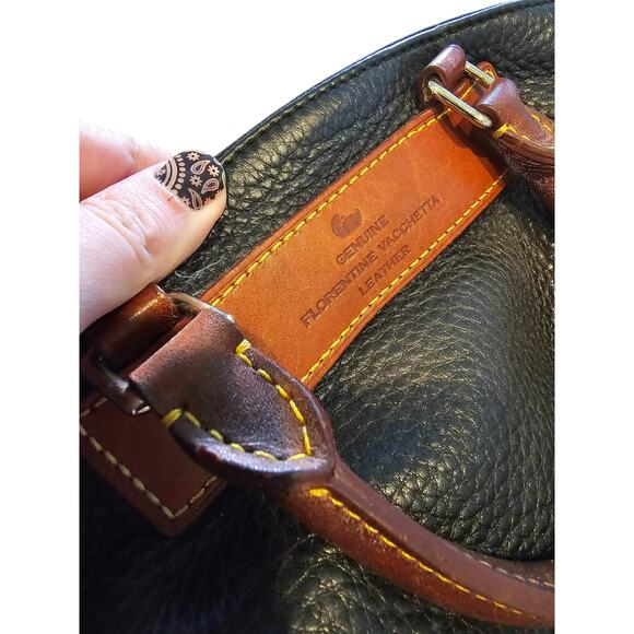 DOONEY & BOURKE 1975 FLORENTINE VACCHETTA LEATHER Satchel Bag BROWN - Picture 5 of 9